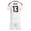 Maglia ufficiale Germania Muller 13 Casa Euro 2024 per Bambino